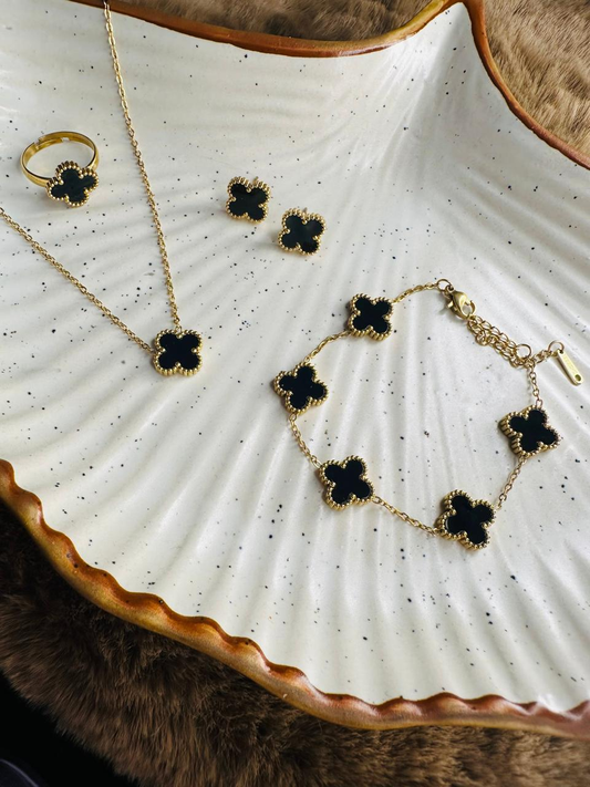 Modfuse Royal Clover Black & Gold Set