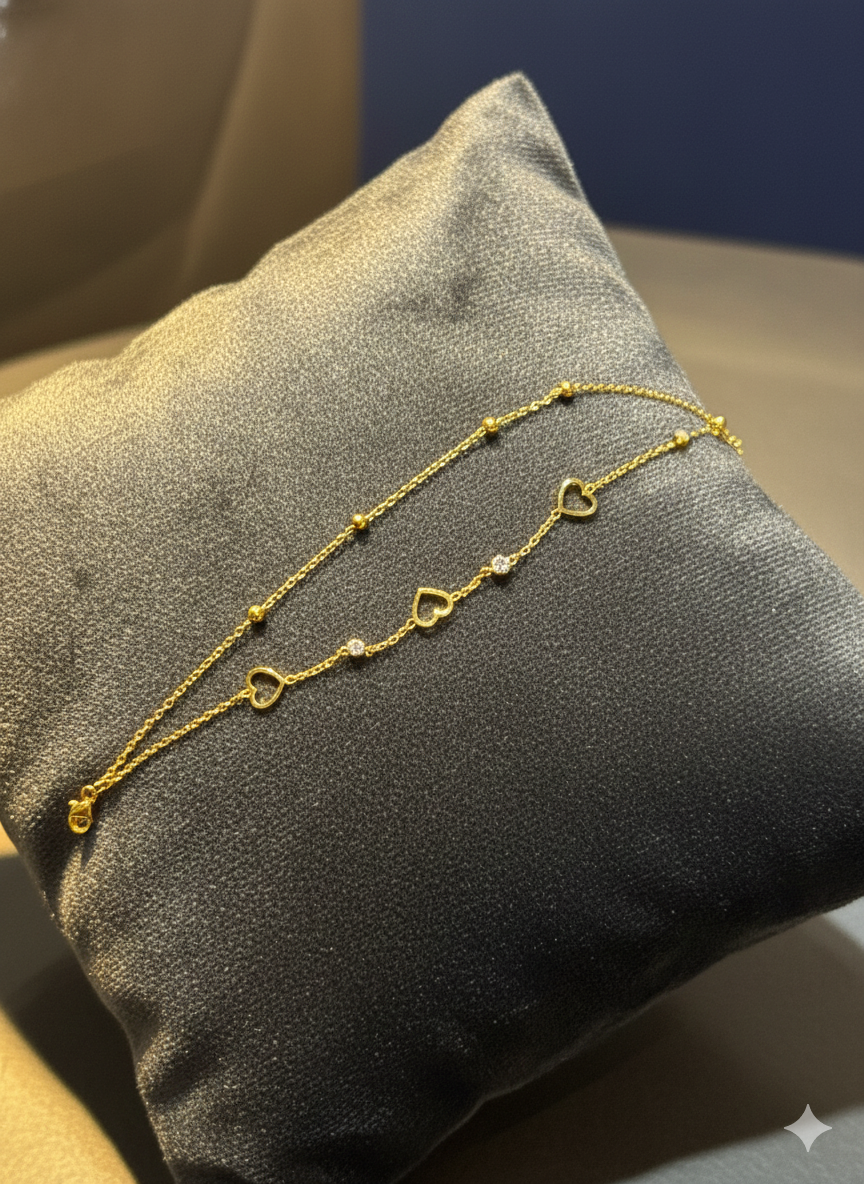 Modfuse Love Crystal Heart Bracelet