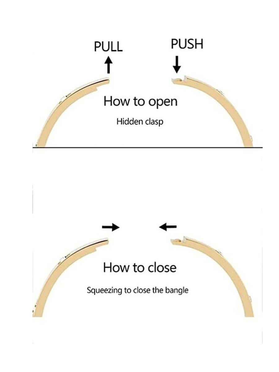 Modfuse Aurelia Crystal Screw Bracelet