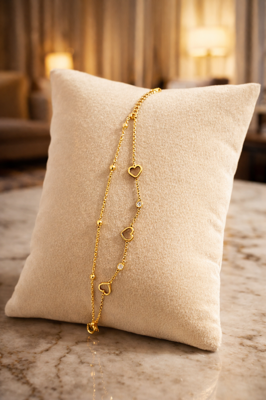 Modfuse Love Crystal Heart Bracelet